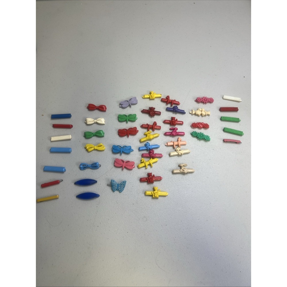 Vintage Girl Hair Clips Lot Of 45